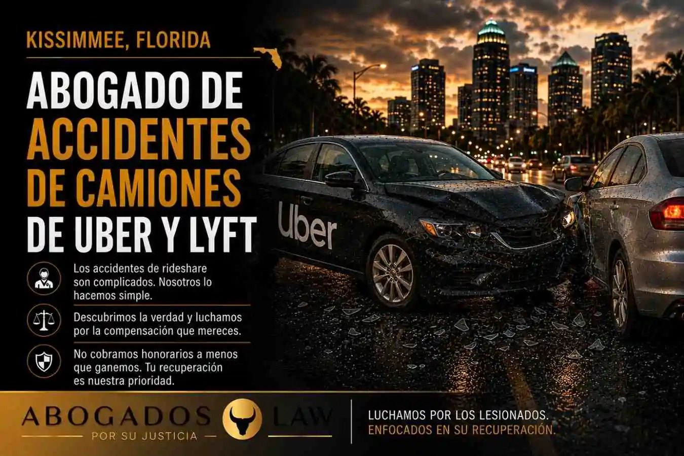 Abogado de accidentes de Uber y Lyft en Kissimmee