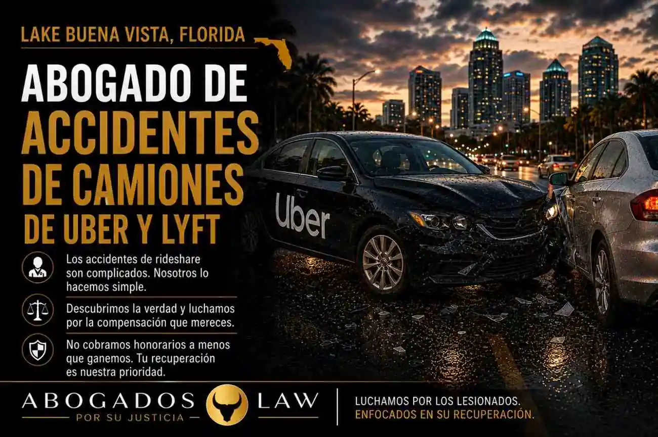 Abogado de accidentes de Uber y Lyft en Lake Buena Vista