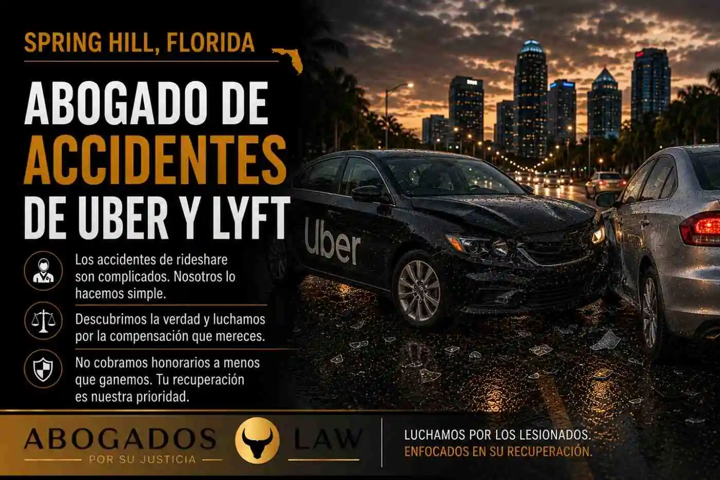 Abogado de accidentes de Uber y Lyft en Spring Hill