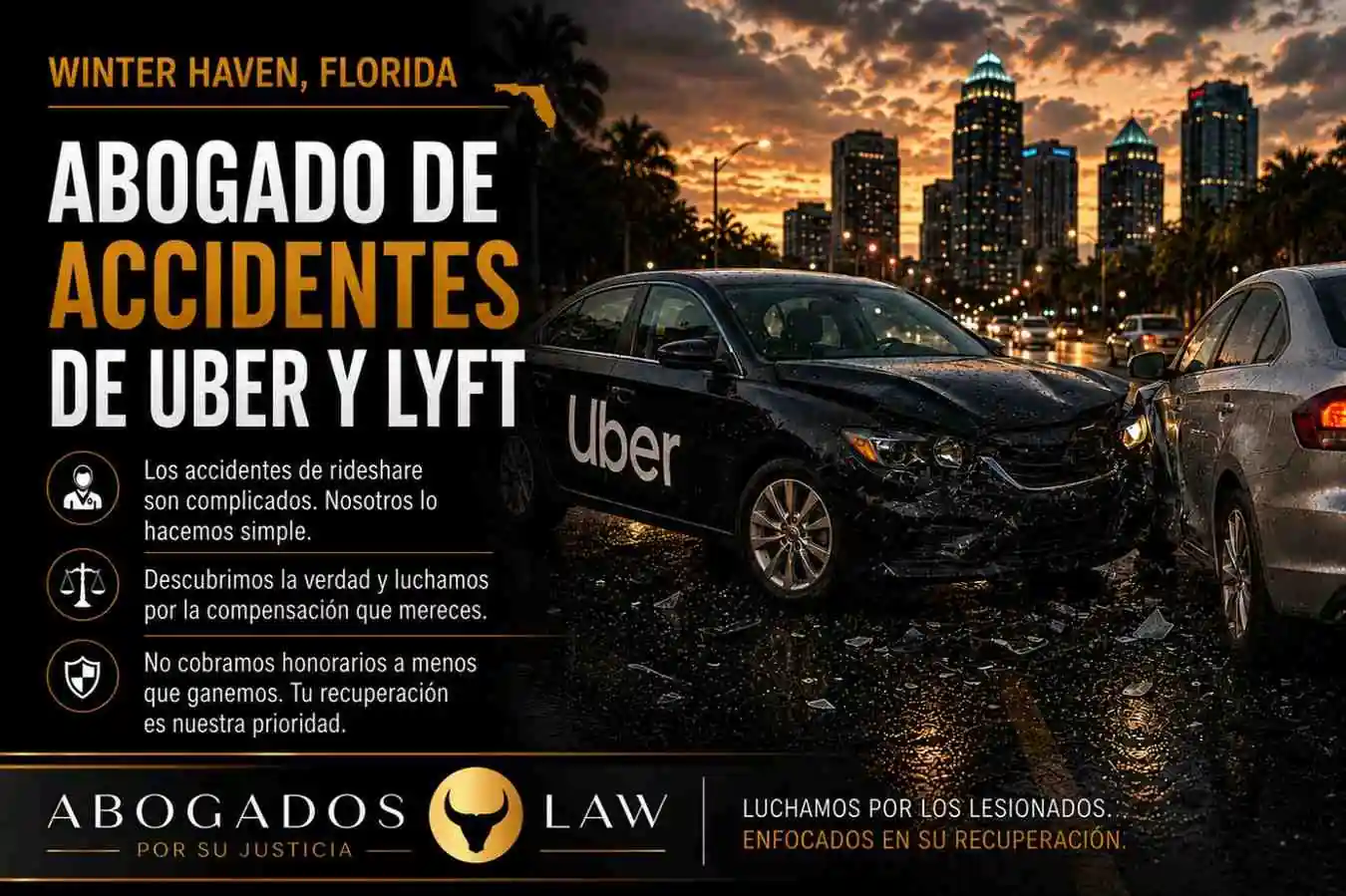 Abogado de accidentes de Uber y Lyft en Winter Haven