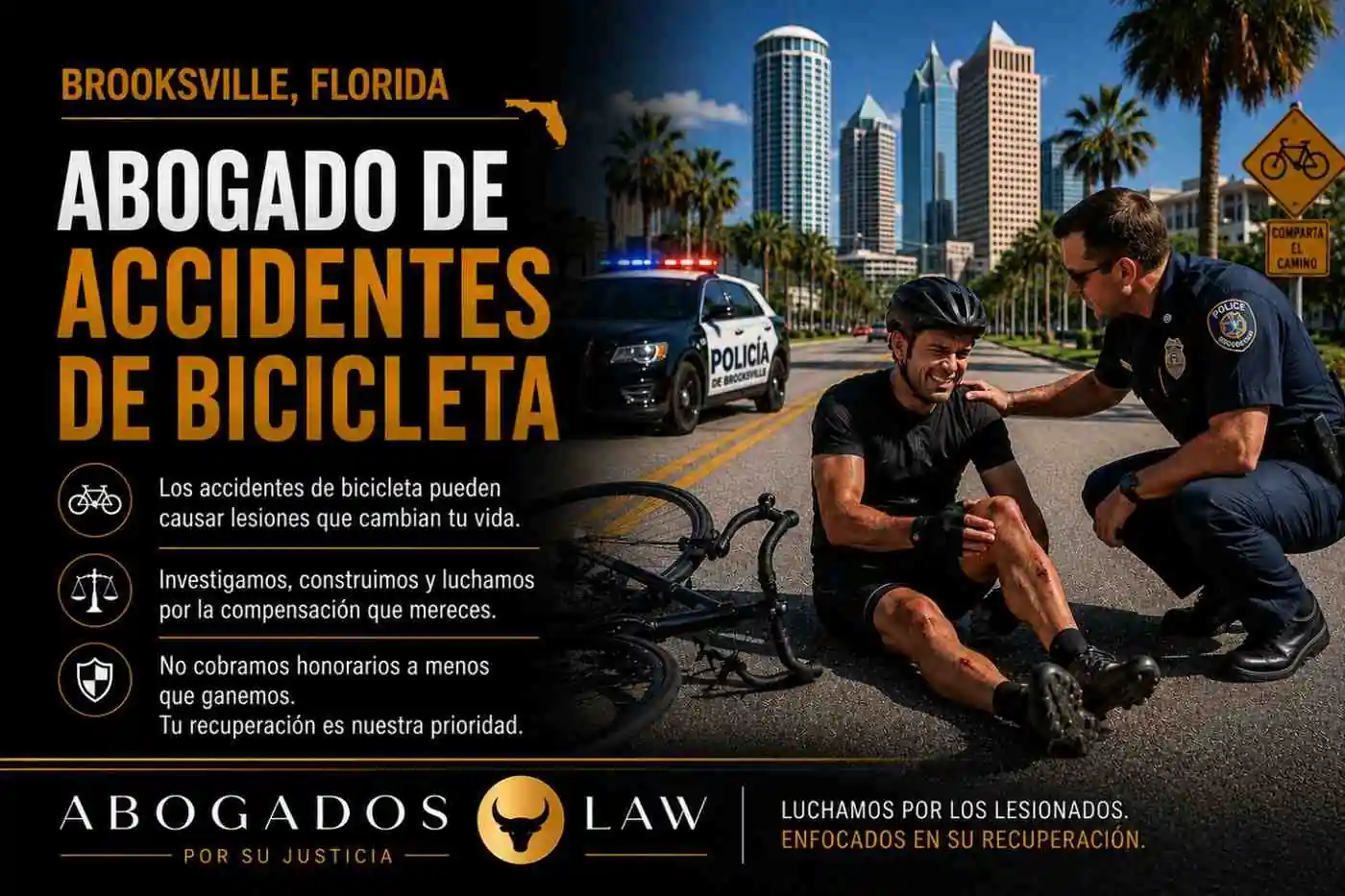 Abogado de accidentes de bicicleta en Brooksville