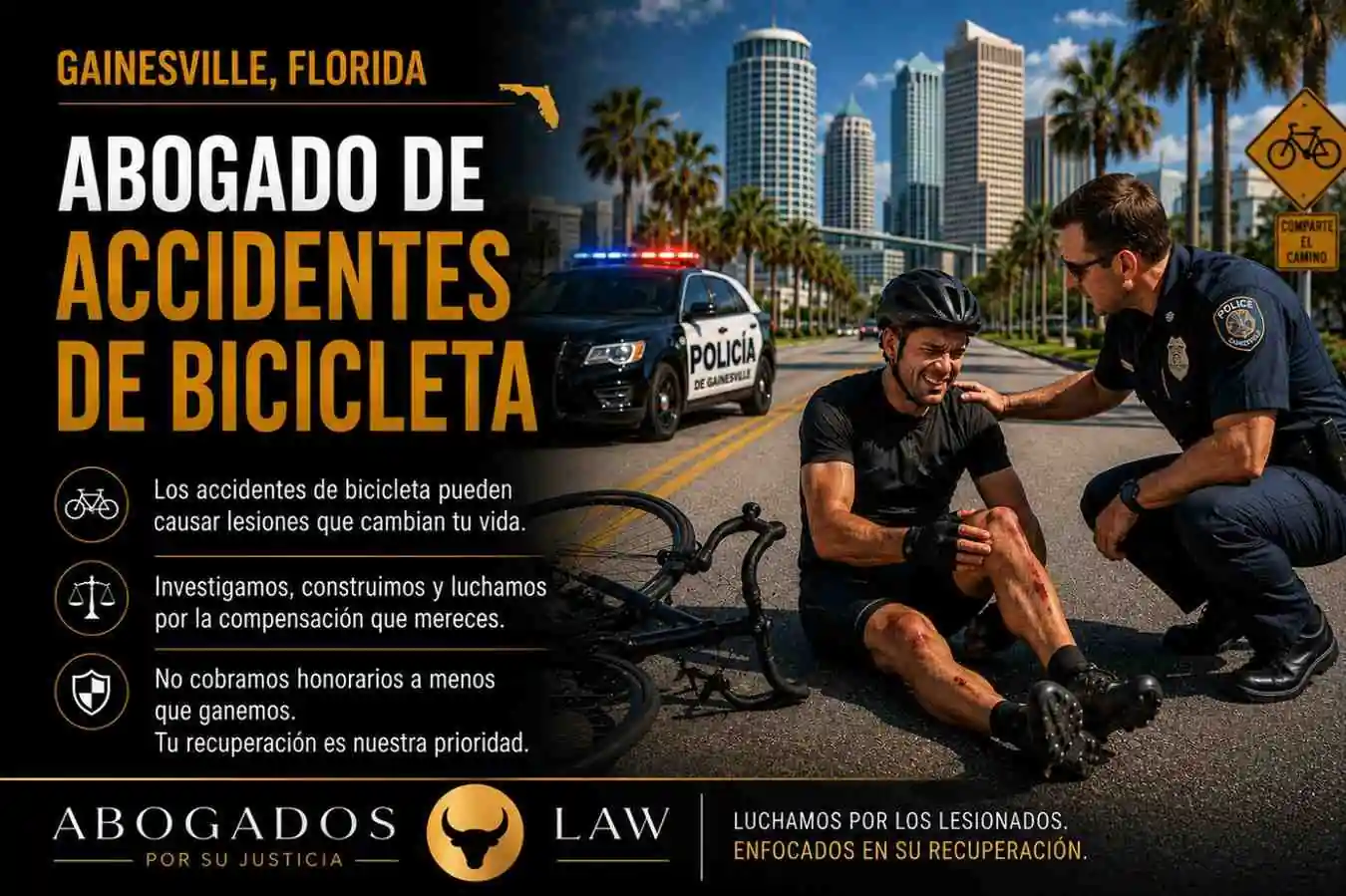 Abogado de accidentes de bicicleta en Gainesville