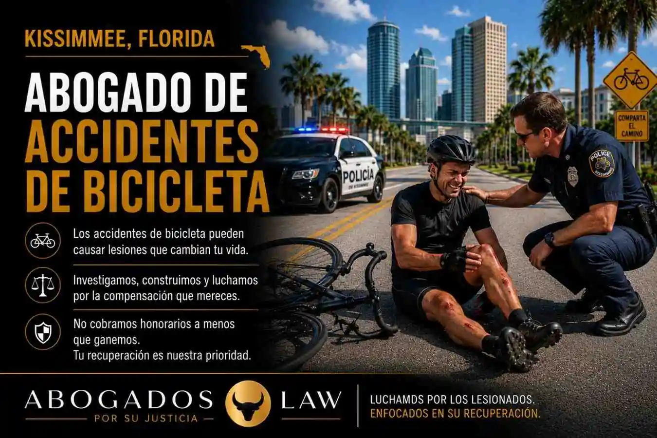 Abogado de accidentes de bicicleta en Kissimmee