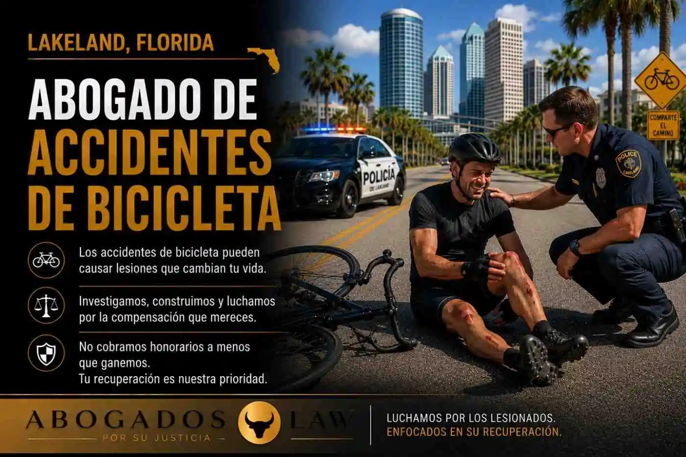 Abogado de accidentes de bicicleta en Lakeland