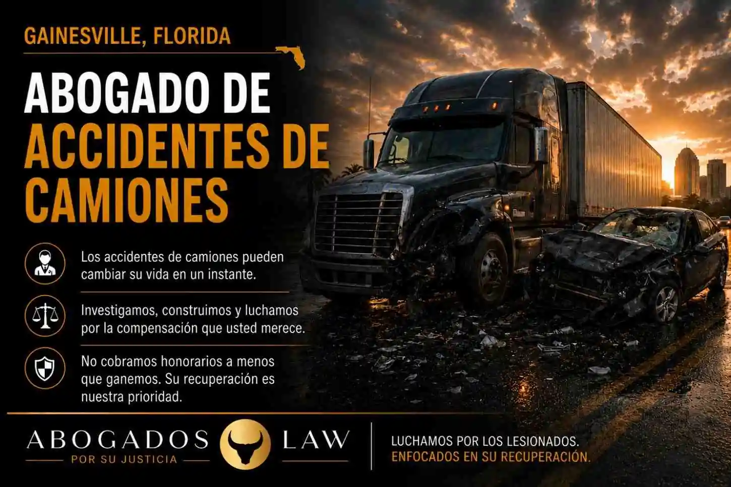 Abogado de accidentes de camiones en Gainesville