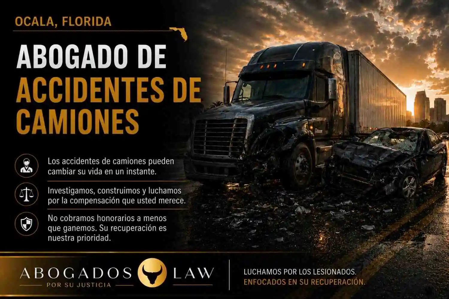 Abogado de accidentes de camiones en Ocala
