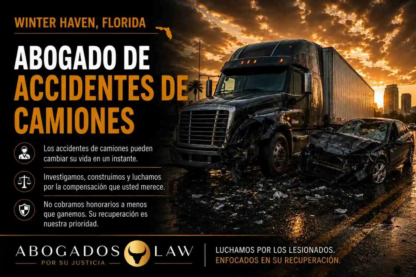 Abogado de accidentes de camiones en Winter Haven