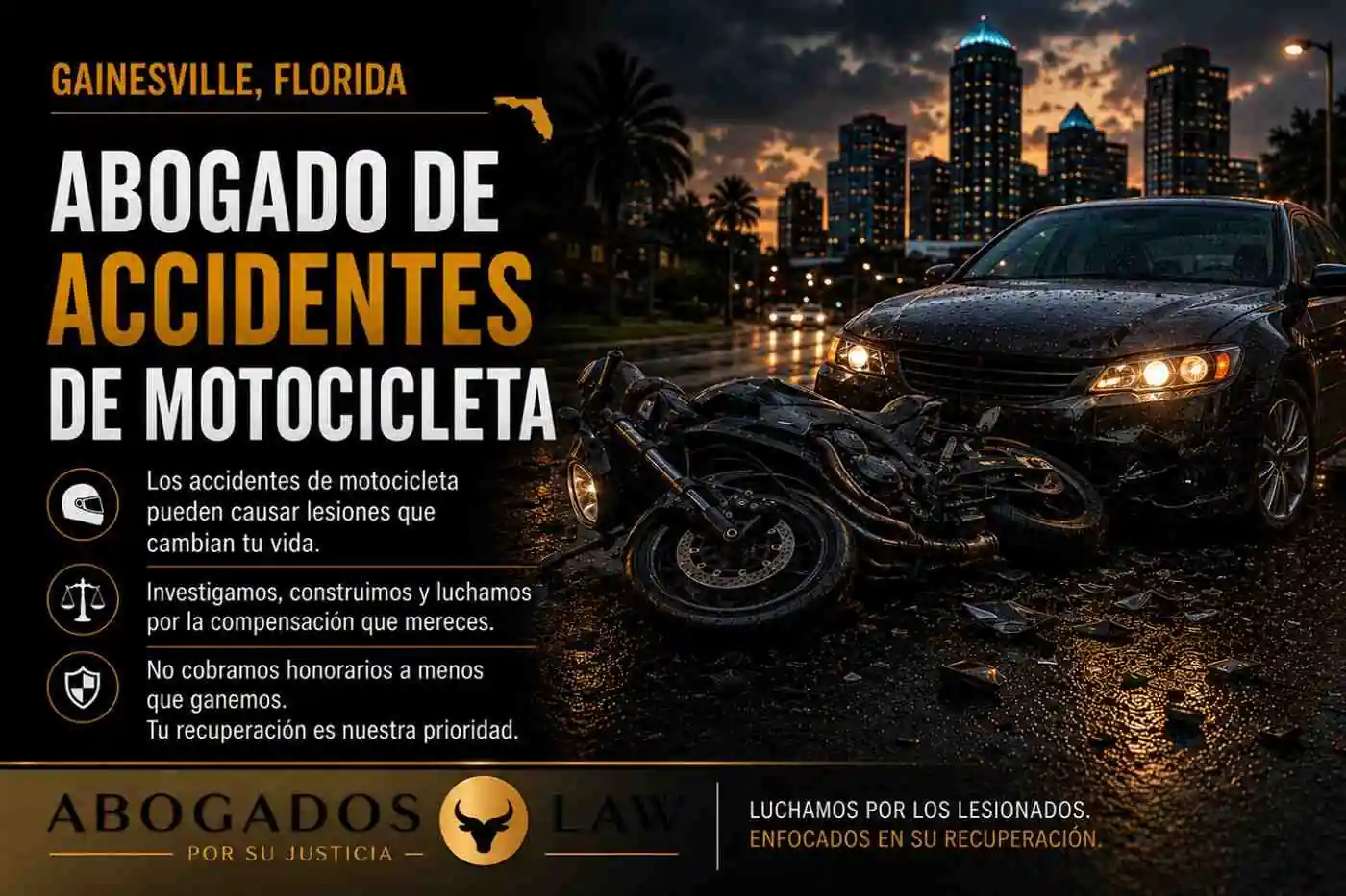 Abogado de accidentes de motocicleta en Gainesville