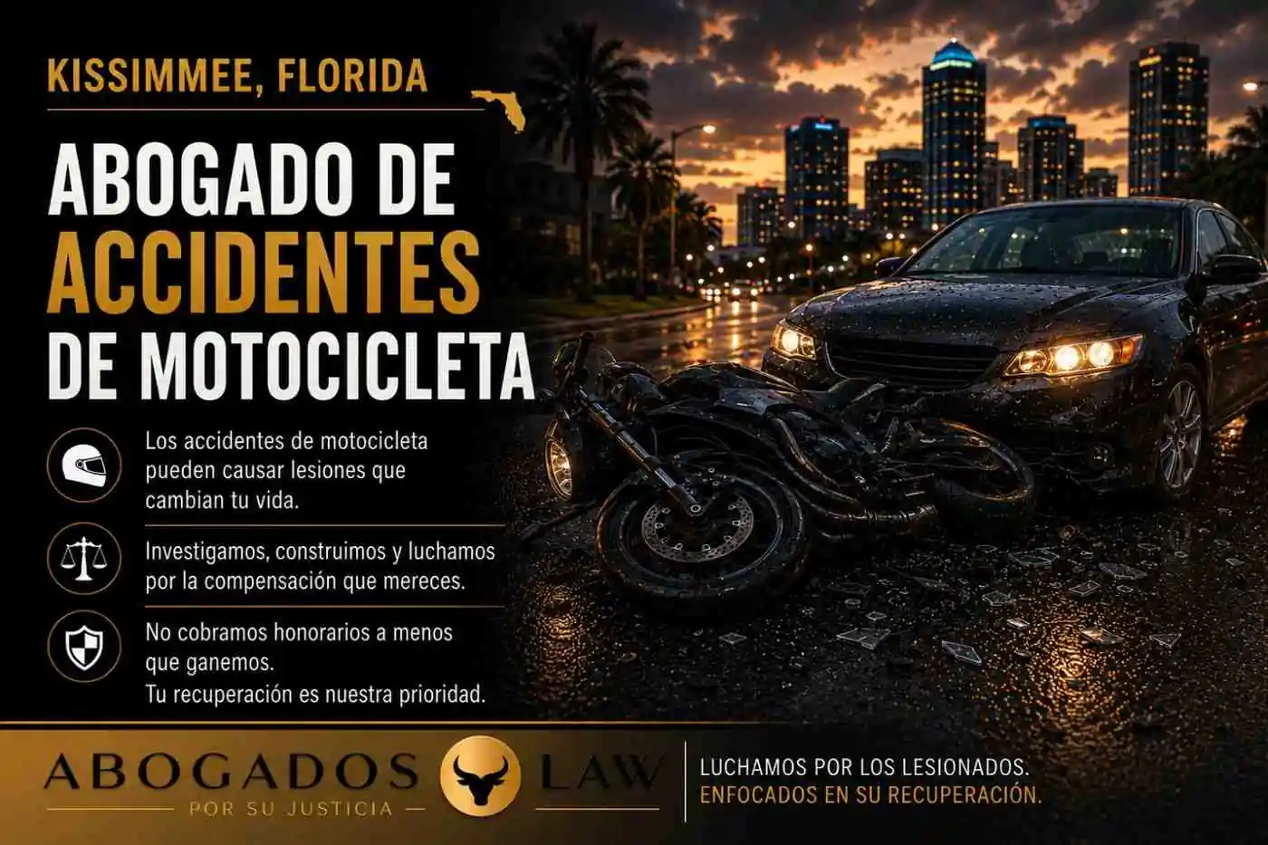 Abogado de accidentes de motocicleta en Kissimmee