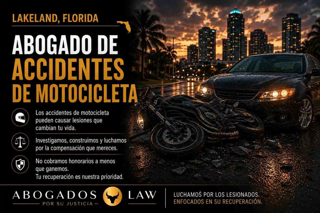 Abogado de accidentes de motocicleta en Lakeland