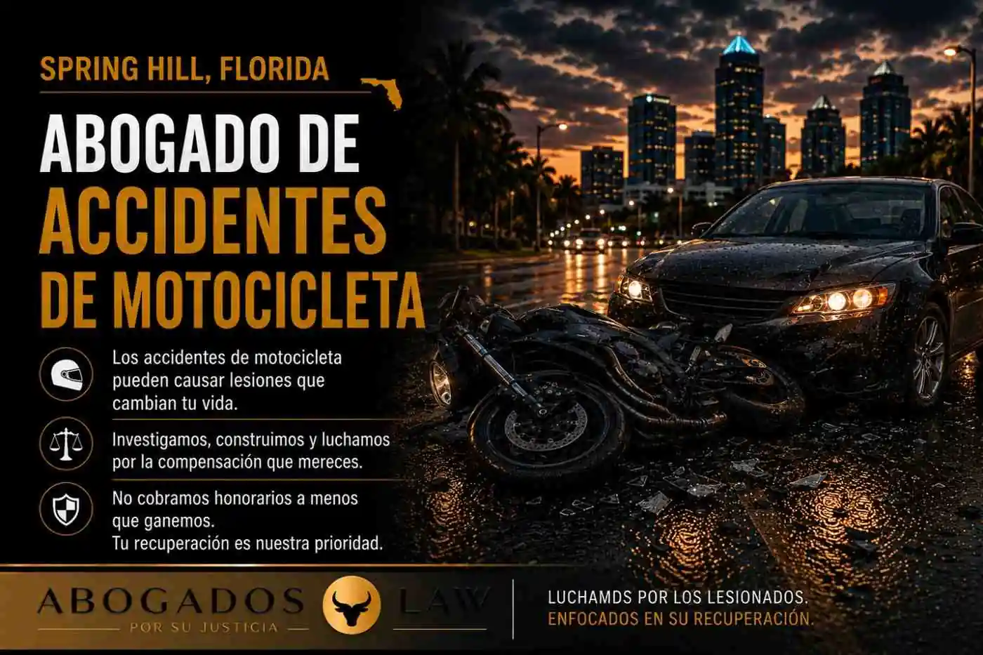 Abogado de accidentes de motocicleta en Spring Hill
