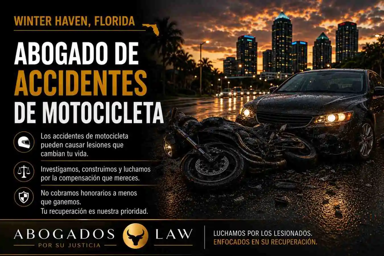 Abogado de accidentes de motocicleta en Winter Haven