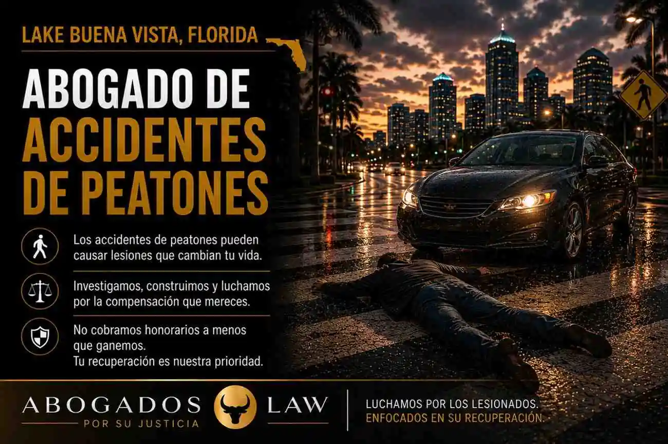Abogado de accidentes de peatones en Lake Buena Vista