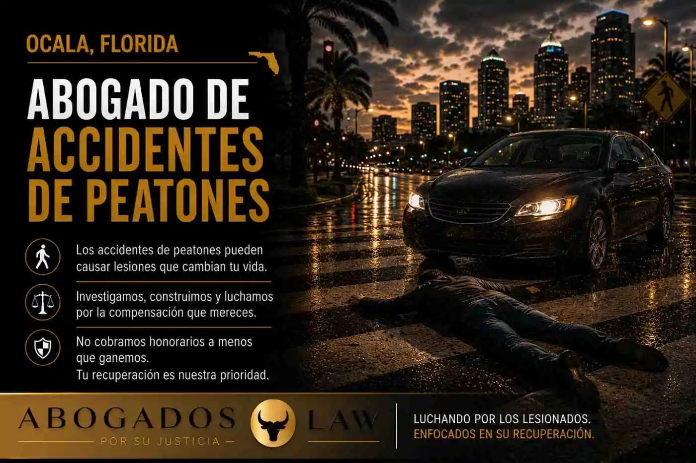 Abogado de accidentes de peatones en Ocala