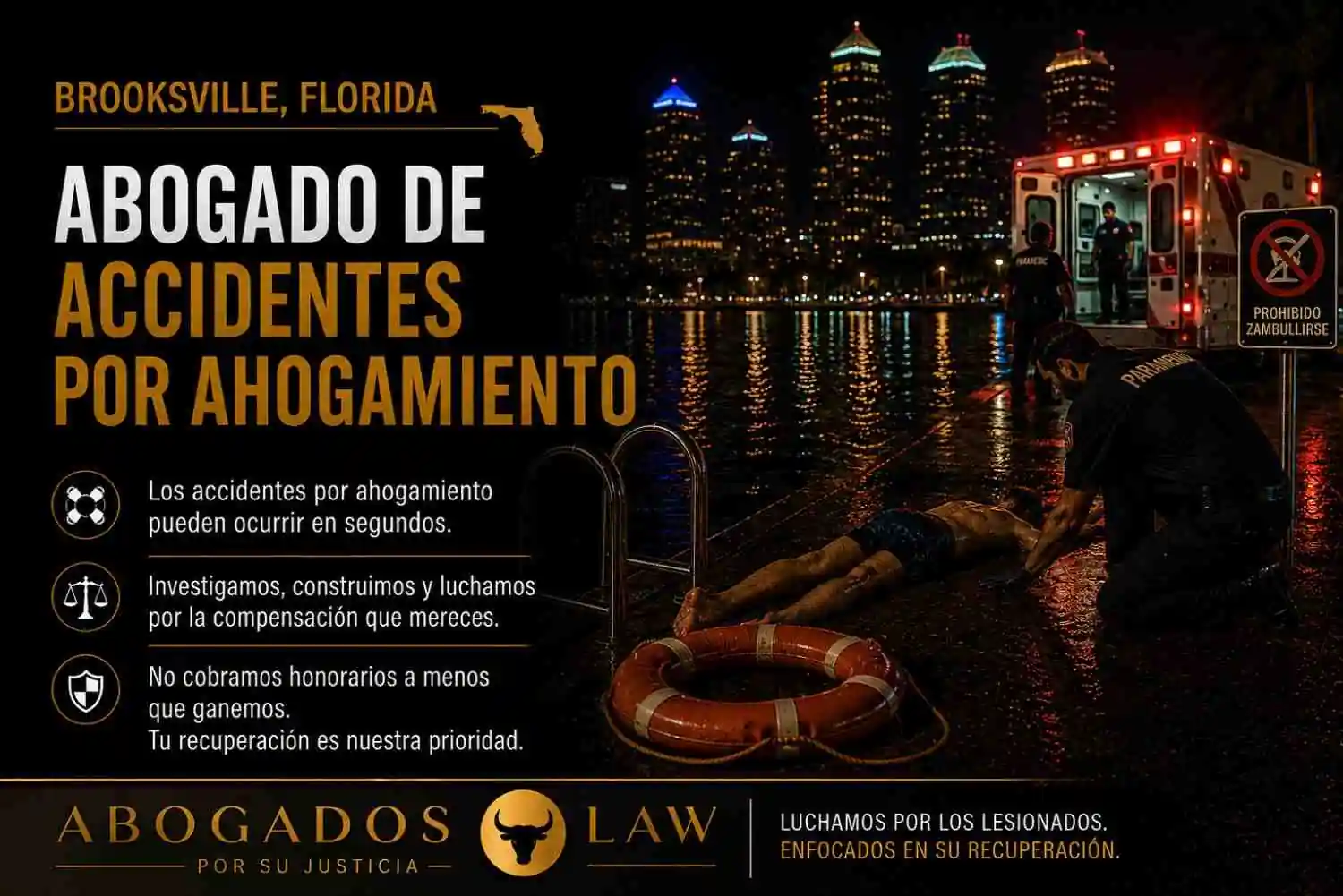 Abogado de accidentes por ahogamiento en Brooksville