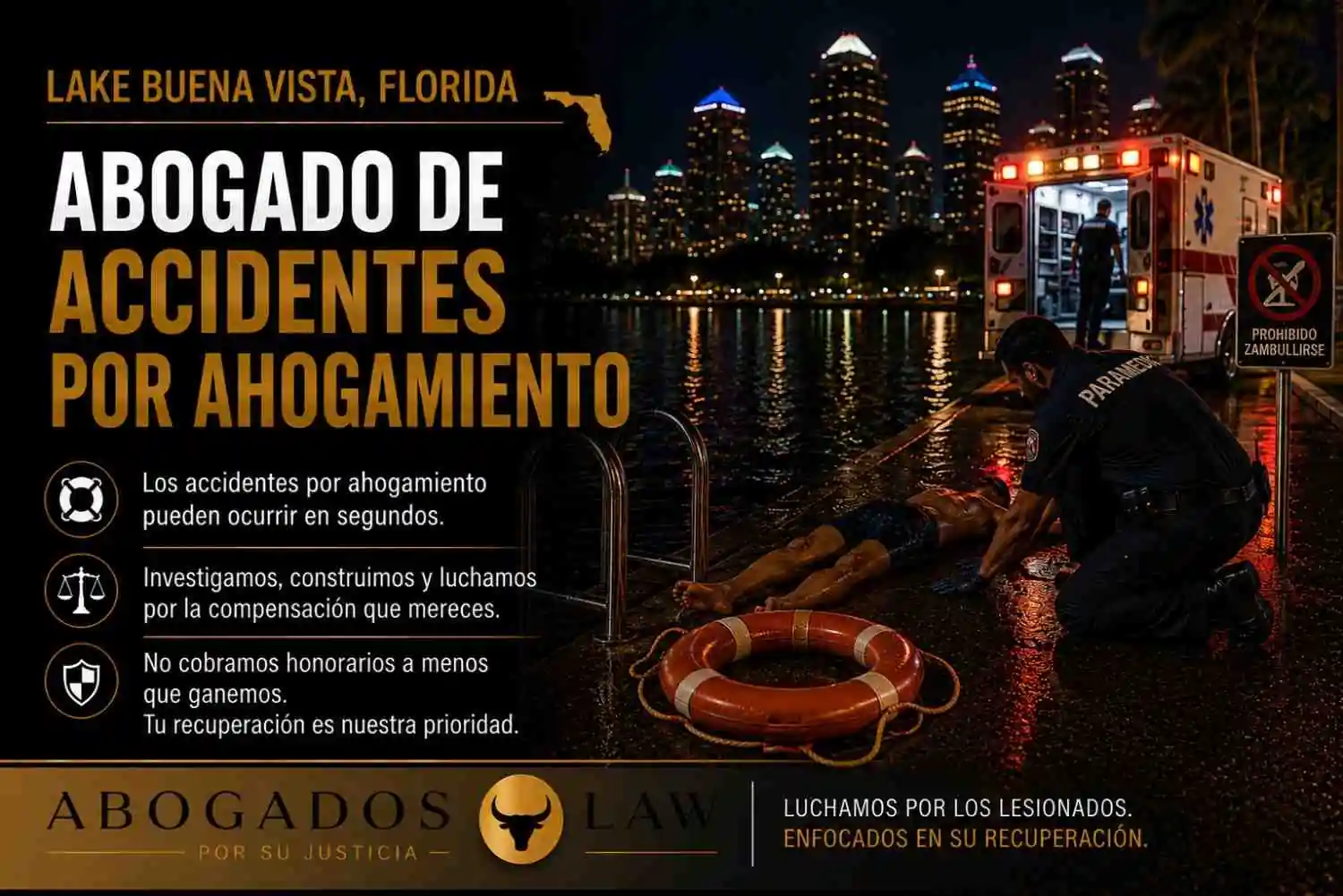 Abogado de accidentes por ahogamiento en Lake Buena Vista