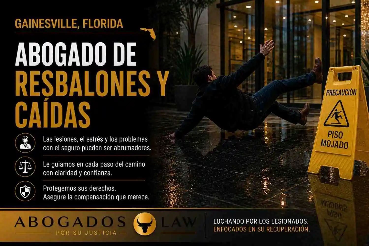 Abogado de accidentes por resbalones y caídas en Gainesville
