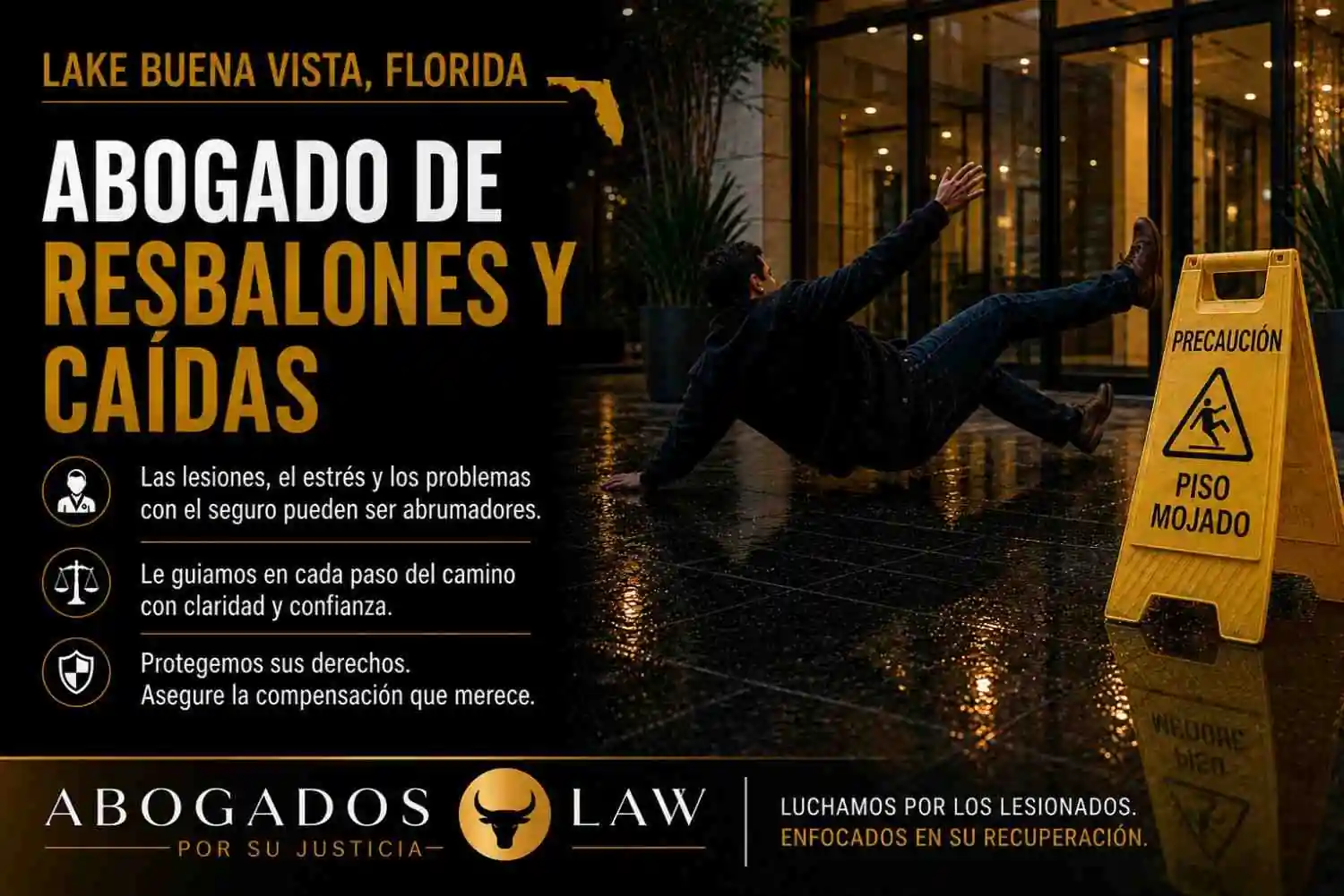 Abogado de accidentes por resbalones y caídas en Lake Buena Vista