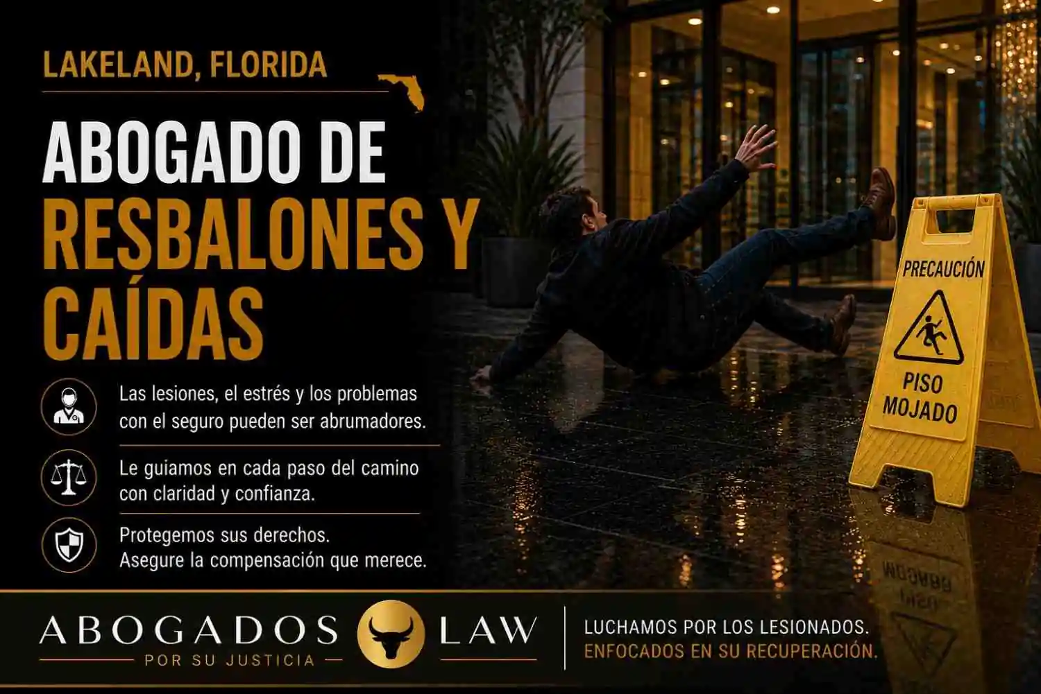 Abogado de accidentes por resbalones y caídas en Lakeland