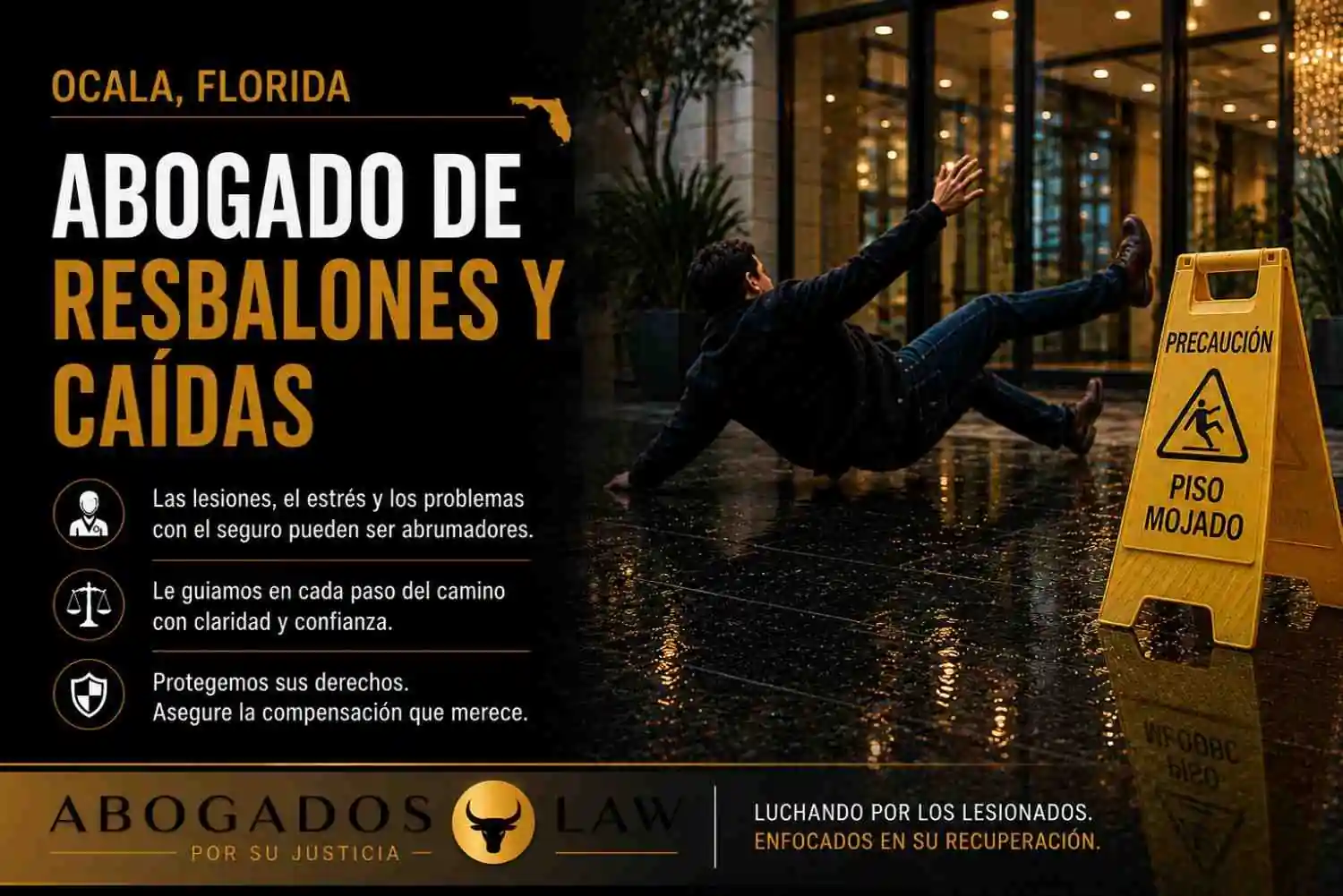 Abogado de accidentes por resbalones y caídas en Ocala