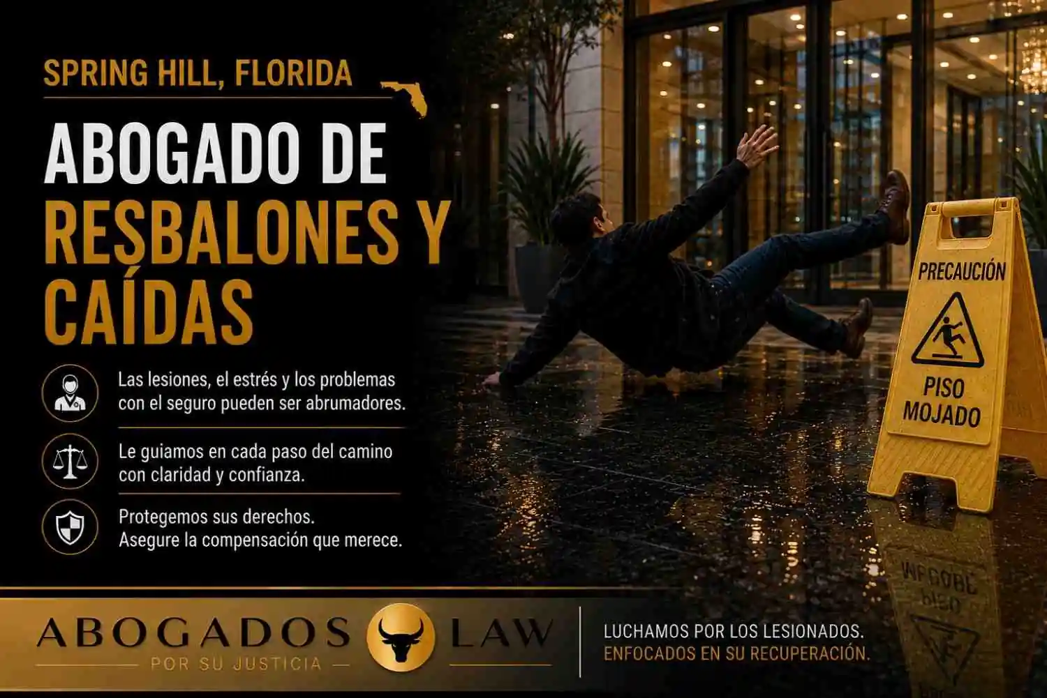 Abogado de accidentes por resbalones y caídas en Spring Hill