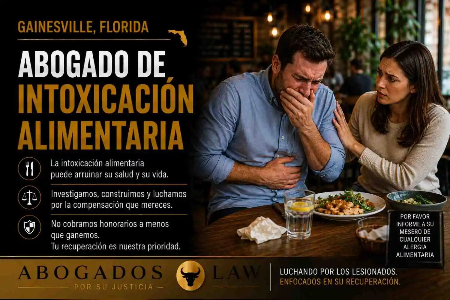 Abogado de intoxicación alimentaria en Gainesville
