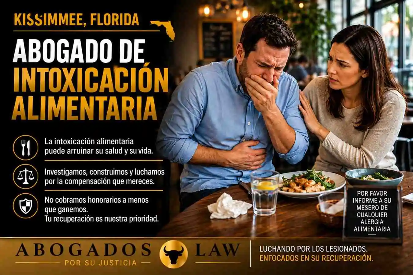 Abogado de intoxicación alimentaria en Kissimmee