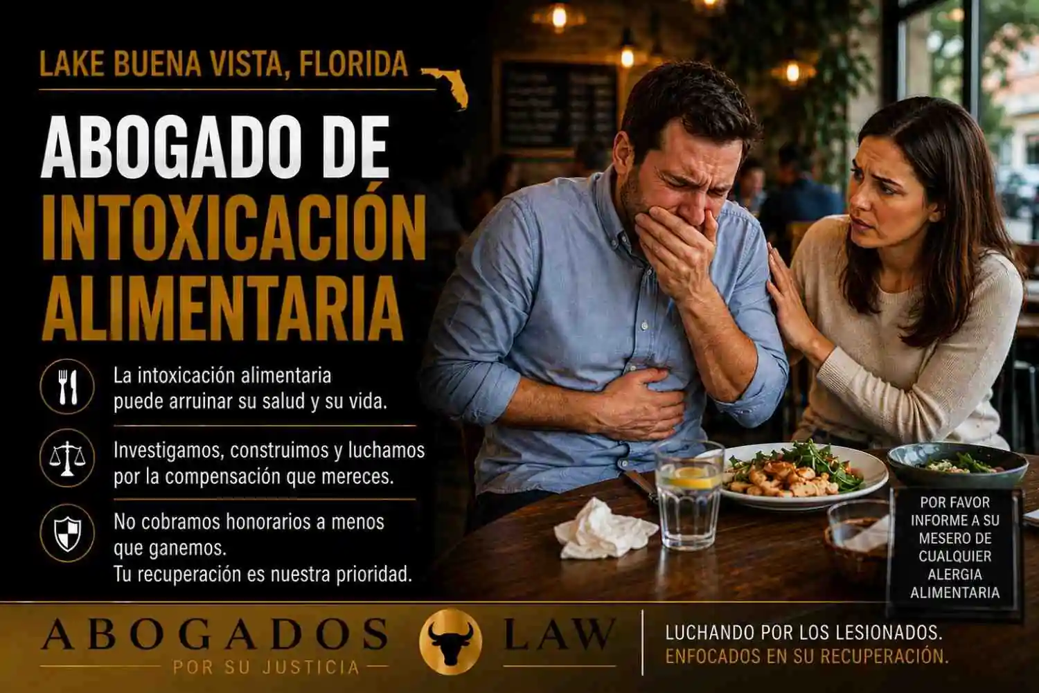 Abogado de intoxicación alimentaria en Lake Buena Vista