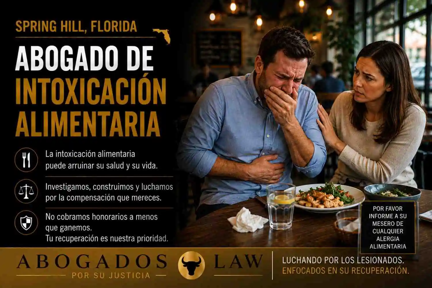 Abogado de intoxicación alimentaria en Spring Hill