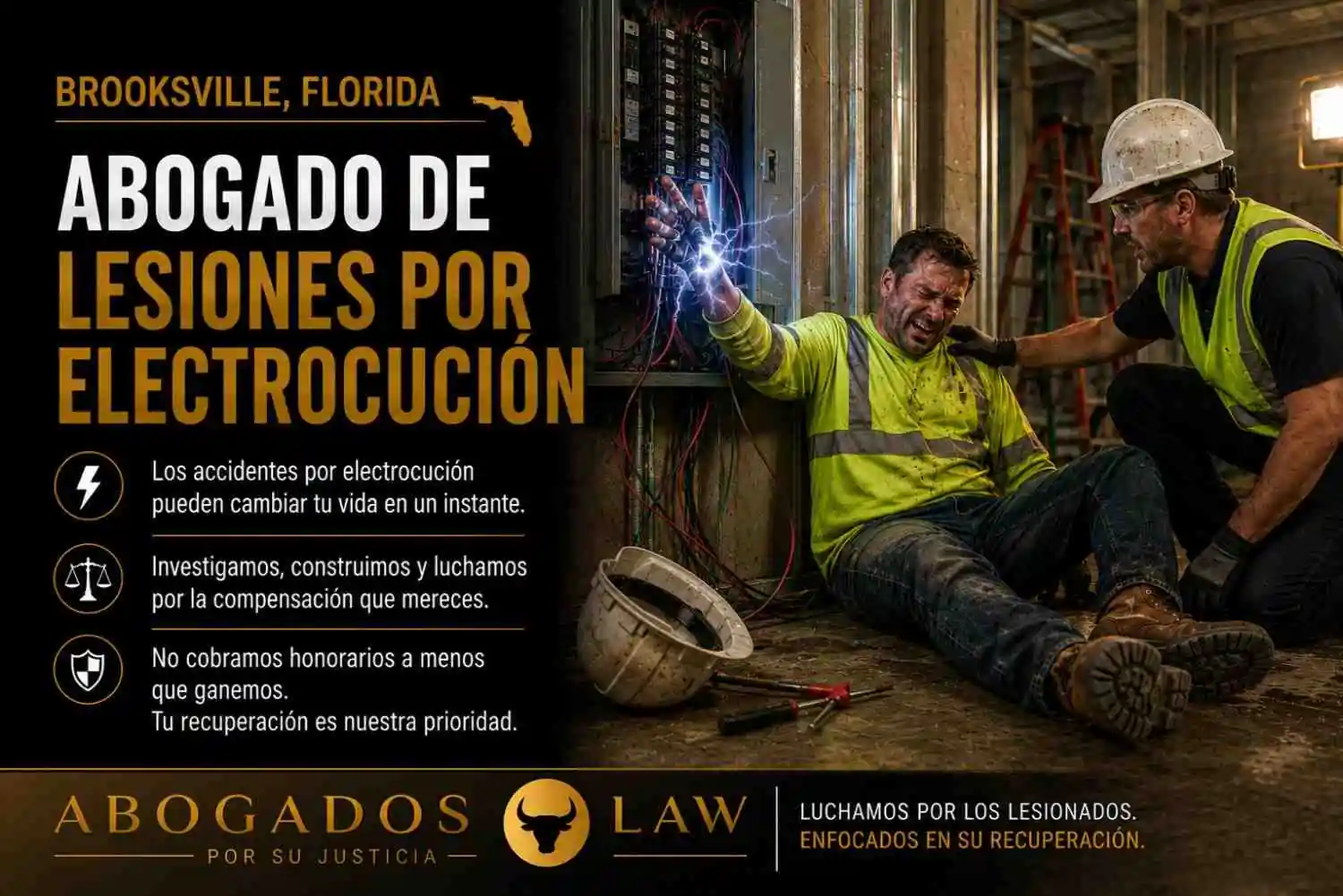 Abogado de lesiones por electrocución en Brooksville