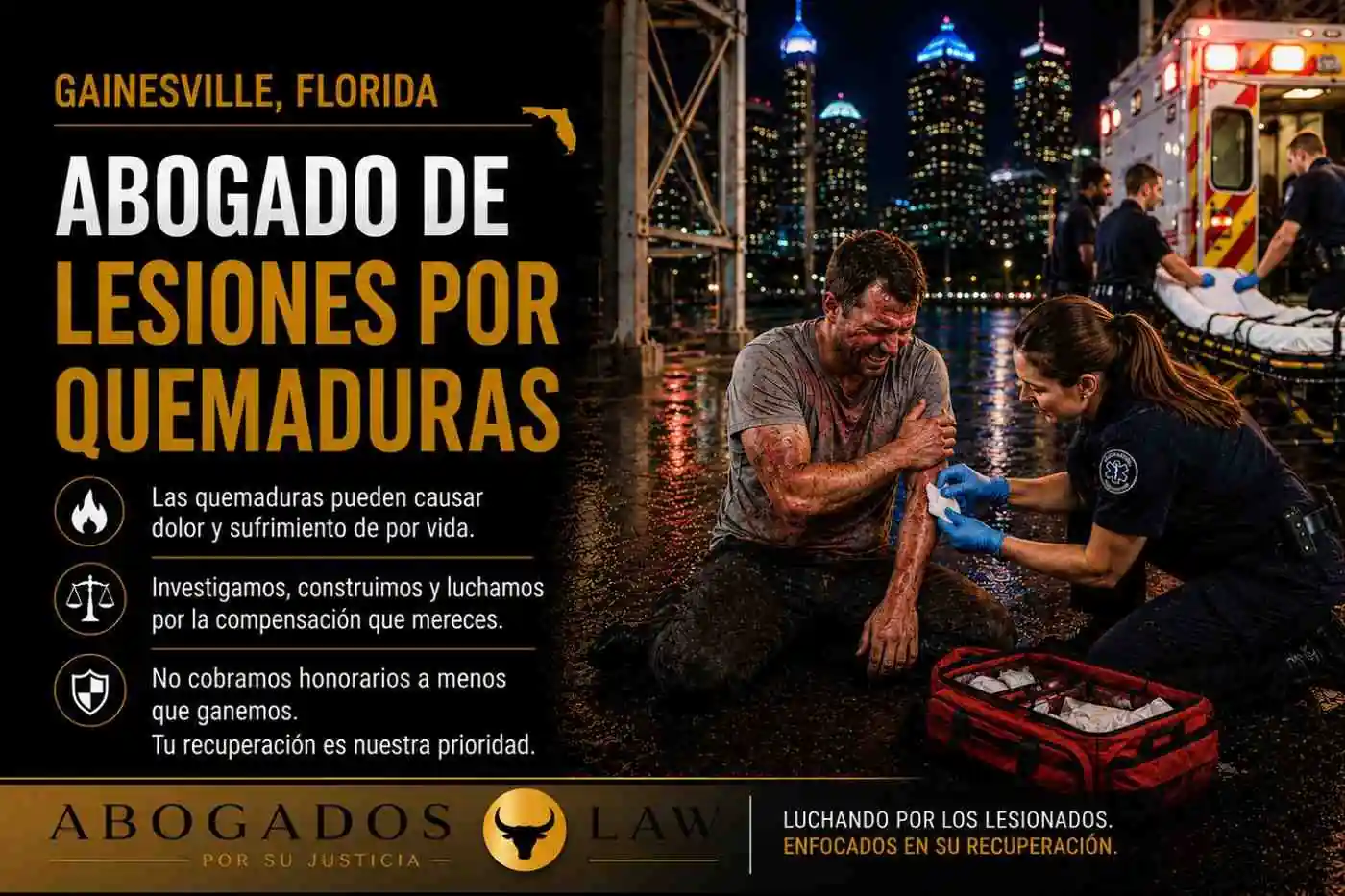 Abogado de lesiones por quemaduras en Gainesville