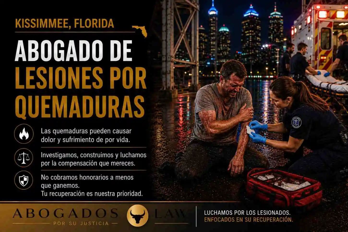 Abogado de lesiones por quemaduras en Kissimmee