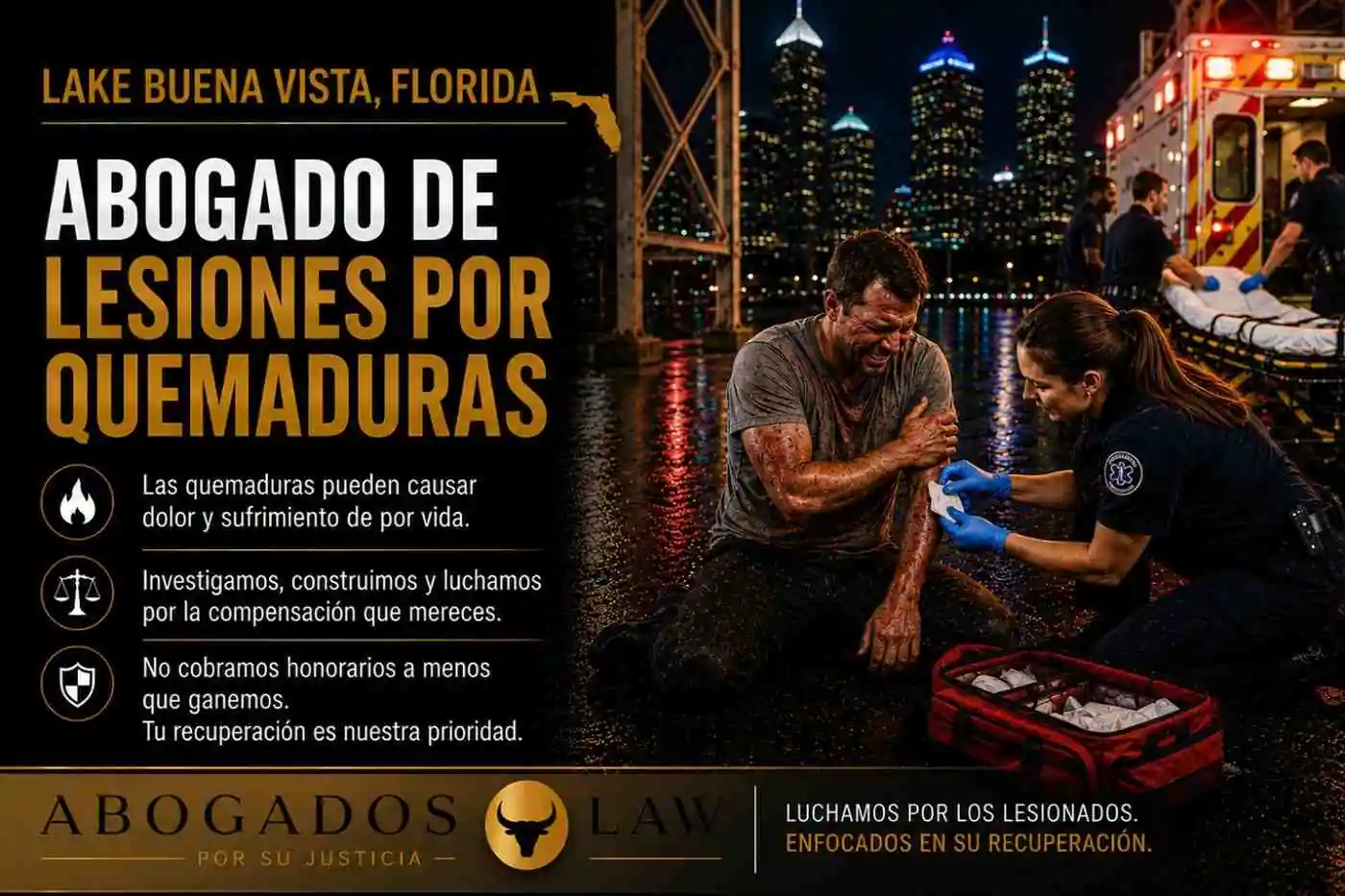 Abogado de lesiones por quemaduras en Lake Buena Vista