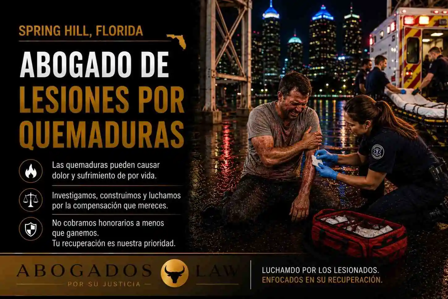 Abogado de lesiones por quemaduras en Spring Hill