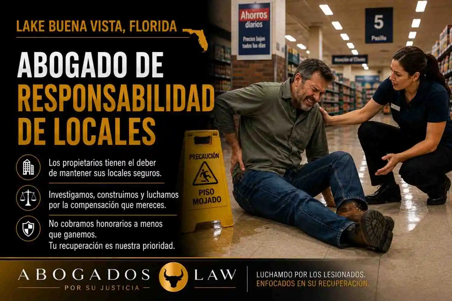 Abogado de responsabilidad civil de locales en Lake Buena Vista