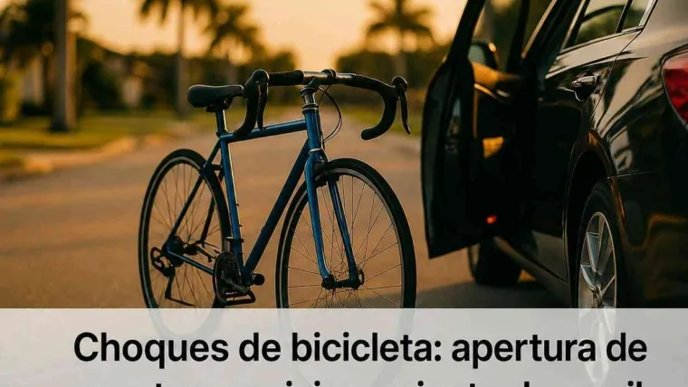Accidentes de Bicicleta en Florida: Golpes con Puertas, Posición en el Carril y Opciones de Seguro