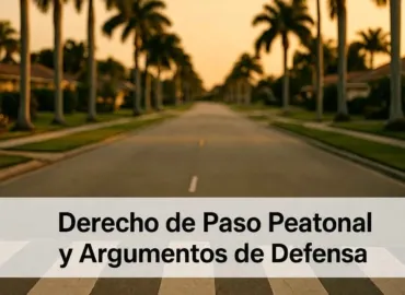 Prioridad Peatonal y Argumentos de Defensa Comunes en Casos de Lesiones en Florida