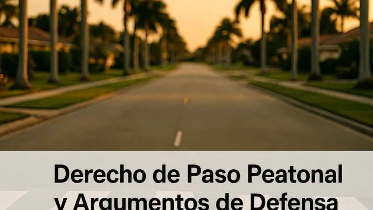 Prioridad Peatonal y Argumentos de Defensa Comunes en Casos de Lesiones en Florida